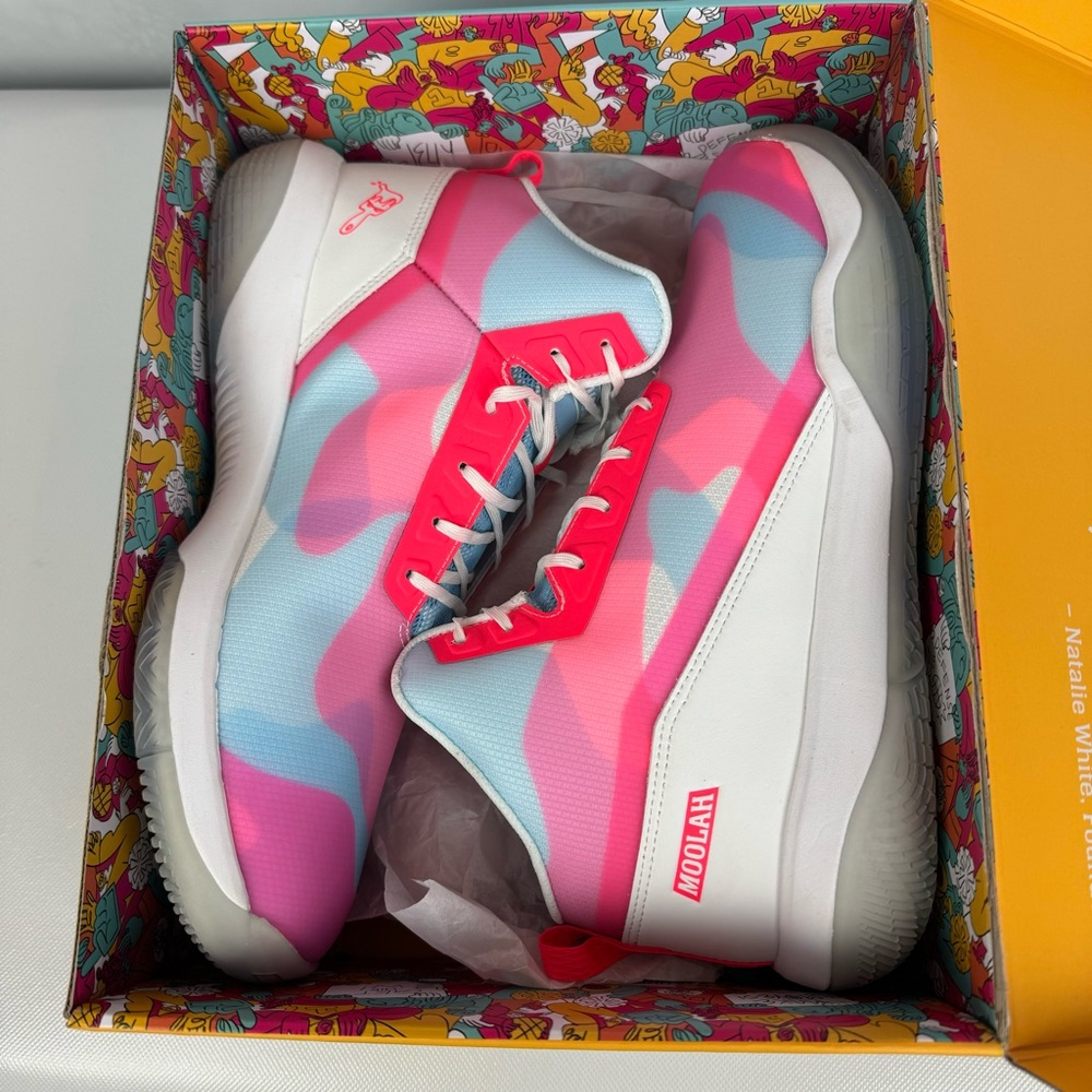 Nola Women's Vibrant Pink and Blue Athletic Shoes Box Is Missing